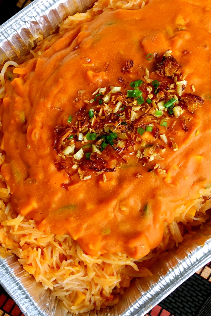 astigvegan pancit palabok improved version