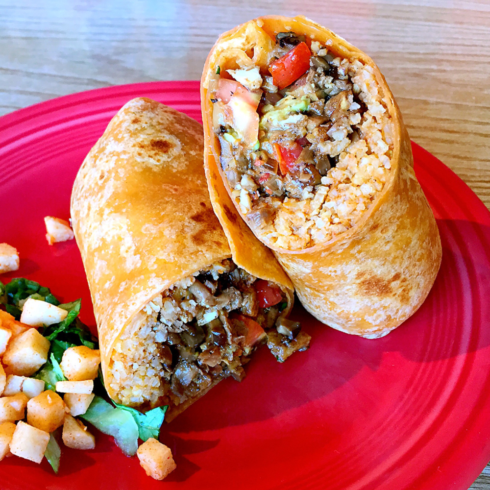 astigvegan sisig burrito at papalote sf