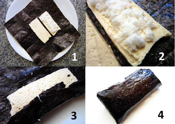 how to wrap vegan fish