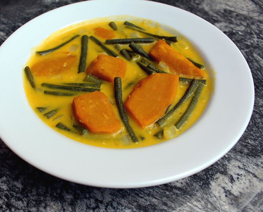 Squash and Yardlong Beans in Coconut Stew
