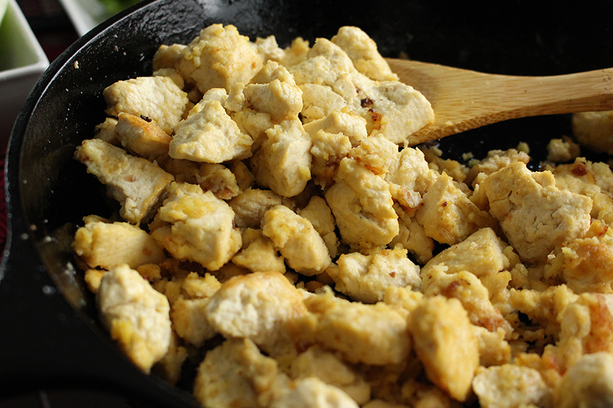 vegan egg scramble close up shot1