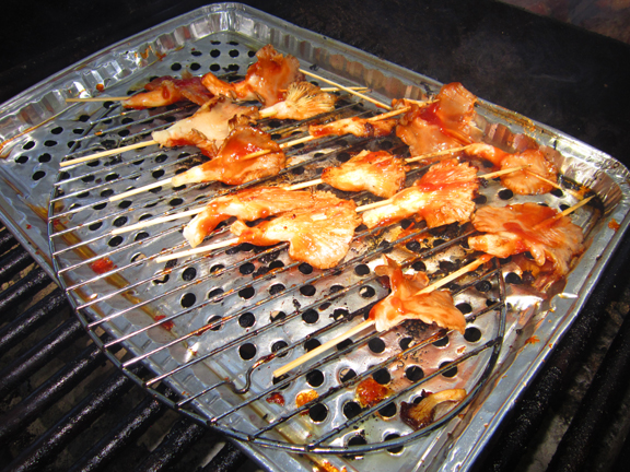 vegan isaw on the grill