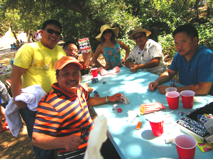with family